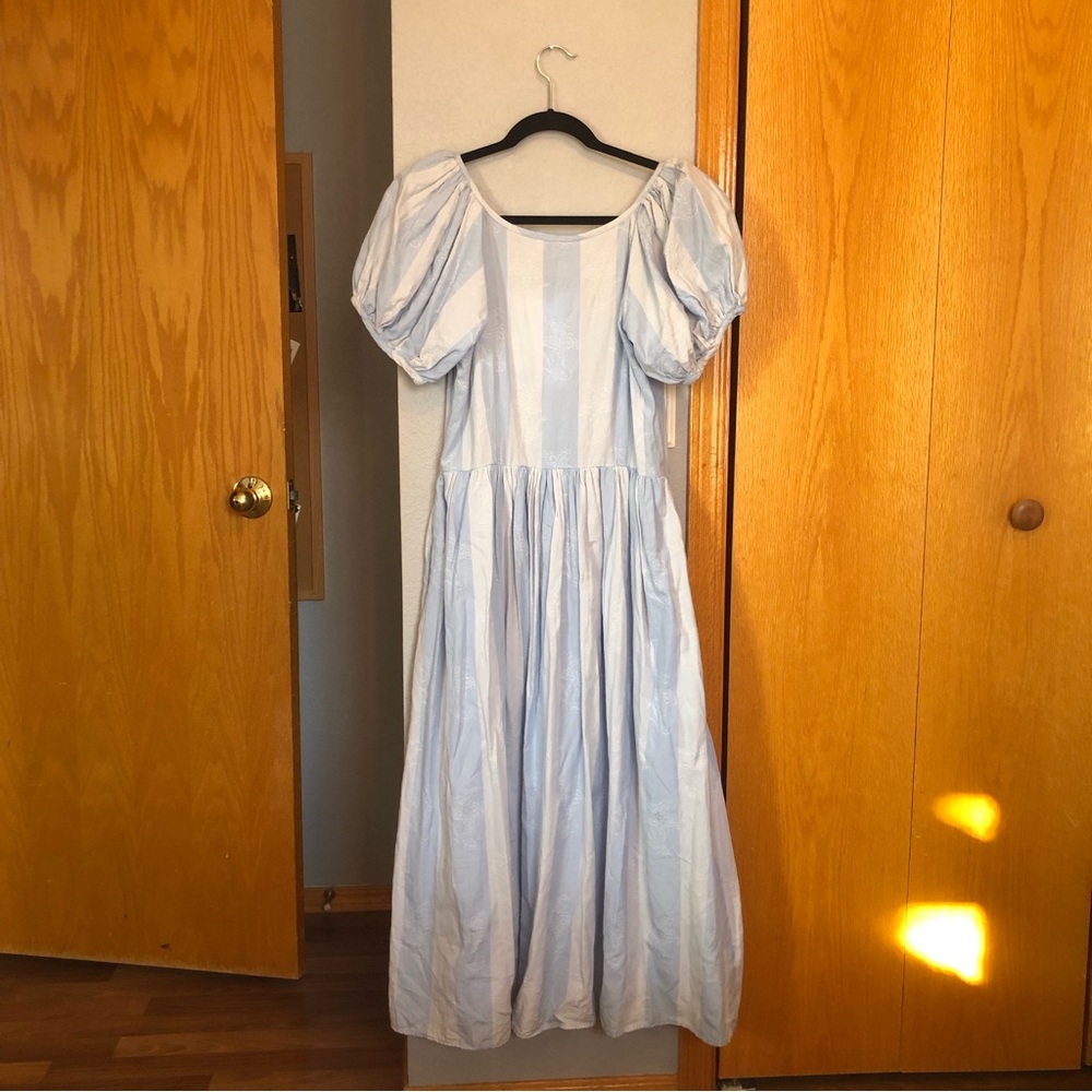 gorgeous blue striped loveshackfancy dress - Picture 5 of 10